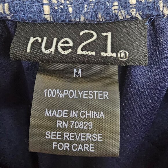 Rue21 Blue Taupe Aztec Southwestern Sleeveless Dress Hi-Low Hem M - Picture 10 of 13